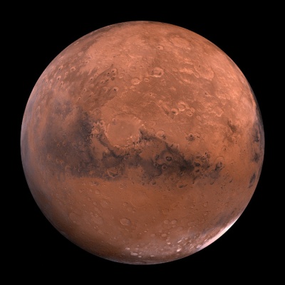 Mars is known for which color?