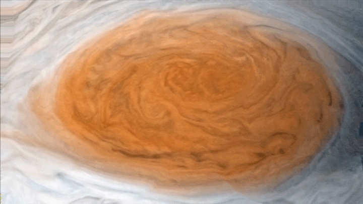 The Great Red Spot can be found on which planet?