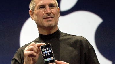 Which year did Steve Jobs launch Apple's iPhone?