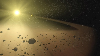 Where is the asteroid belt located in our Solar System?